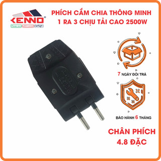 Phích cắm điện thông minh Q3 chia 1 ra 3 màu đen