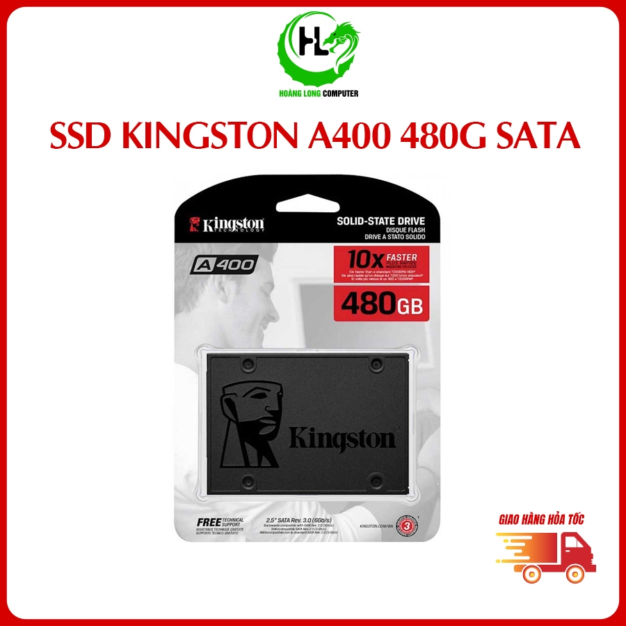 Ổ Cứng SSD Kingston A400 480G / 240G Đọc 500MB/S - GHI 450MB/S 2.5 Inch Sata3 (SA400S37/480G)