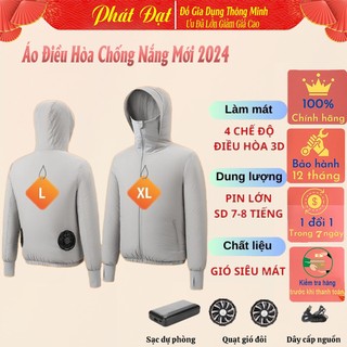 Áo Chống Nắng Có Quạt, Áo Điều hòa Chống Nóng, Pin Trâu 60.000mah Phù Hợp Cho Nam Và Nữ Mới Năm 2024