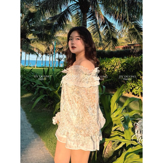 QV15 VÁY BÍ VOAN HOA DÁNG NGẮN BIGSIZE (55-85KG) - [BY DUONG BIGSIZE]