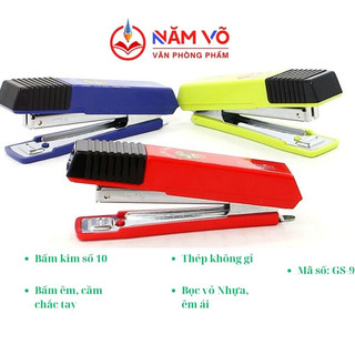Bấm kim vỏ nhựa số 10 g-star/ gstar gs 910/ gs-910 sử dụng kim bấm số 10, bấm nhẹ nhàng, êm tay