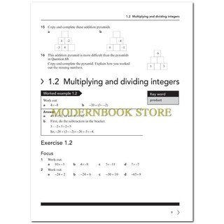 Cambridge Lower Secondary Mathematics 7: Learner's Book + Workbook (Second Edition)