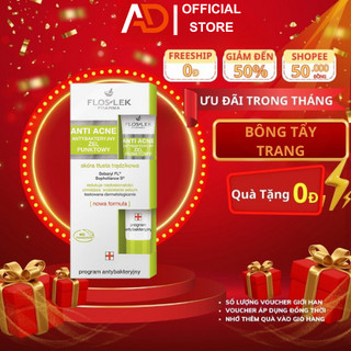 Gel chấm mụn Floslek 20ml Anti Acne hỗ trợ giảm thâm mụn Chính hãng