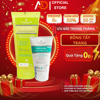 Sữa rửa mặt Floslek dành cho da dầu mụn - da thâm - da khô.