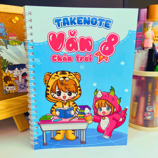 Sổ tay lò xo Takenote Văn 8 Chân Trời Tặng kèm Sticker