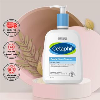 Sữa rửa mặt cetaphil gentle skin cleanser 473ml mãu mới @!