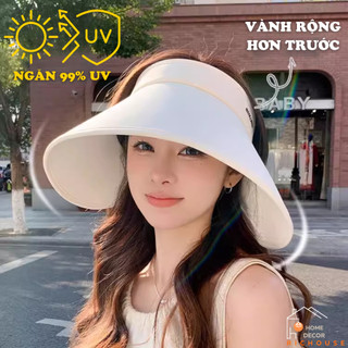 Mũ Chống Nắng Vành SIÊU RỘNG Chống Nắng 99%, Mũ Nửa Đầu Ngăn Tia UV Bảo Vệ Làn Da