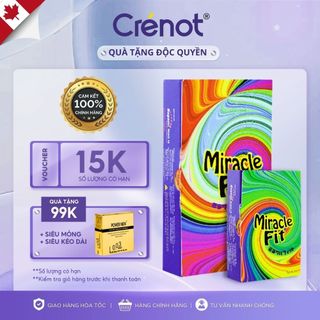 Bao cao su 52mm SAGAMI Miracle Nhật Bản thiết kế 3D ôm khít nhiều gel bôi trơn siêu mỏng bcs nhỏ sieu mong có gân