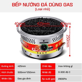 Bếp nướng đá lạp xưởng nướng gas và nướng điện