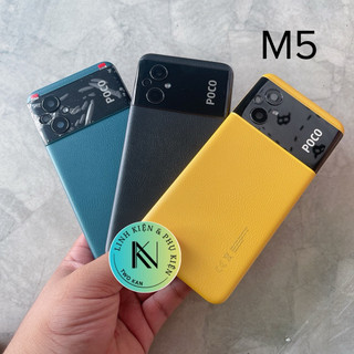 Vỏ sườn Xiaomi Poco M5 kèm phụ kiện kính camera / khay sim / nút âm lượng