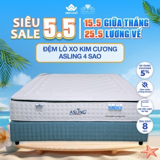 Đệm lò xo Kim Cương AsLing 4 sao