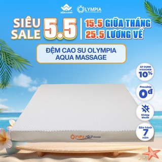 Đệm cao su Olympia AQUA massage (đệm cao su thiên nhiên chính hãng)
