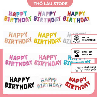 Bóng chữ Happy Birthday, bóng chữ sinh nhật HPBD