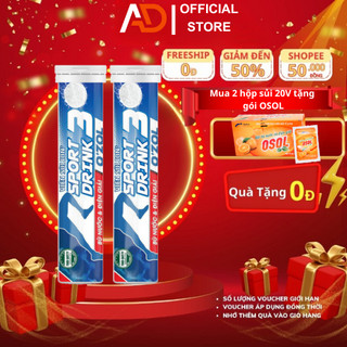 Viên sủi Ion+ Sport Drink O'zol - bù nước và điện giải Chính hãng 20 viên/hộp