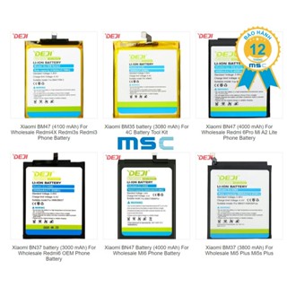 Pin Xiaomi DEJI cho Redmi 8 9 Note 7 8 8Pro 9Pro  Note10 11 K20 K30 Pro  K40 K50 4/4S/5RS 10PRO