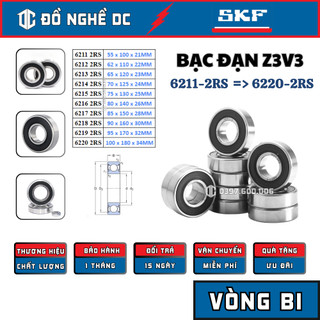 Vòng bi rãnh sâu, vòng bi tốc độ cao ,bạc đạn động cơ, ổ bi skf 6211, 6212, 6213, 6214, 6215, 6216, 6217, 6218,6219,6220