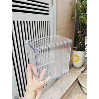 Hồ cá Acrylic trong suốt 15cm / 18cm nuôi cá nhỏ guppy betta