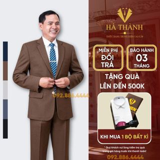  Bộ Vest Nam Trung Niên Chất Vải Tuýt Si Nhập Khẩu Ấn Độ Kèm 5 Quà Tặng
