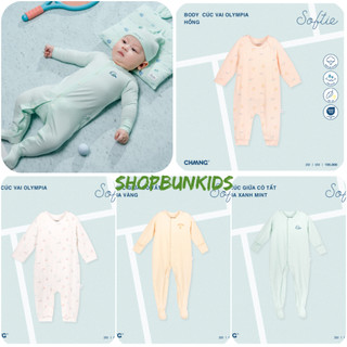 Body dài sơ sinh CHAANG vải cotton mỏng mát thấm hút mồ hôi cho bé ( KHÔNG KÈM MŨ TAY CHÂN )