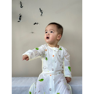 Túi ngủ hè cho bé, vải cotton giấy mỏng mát