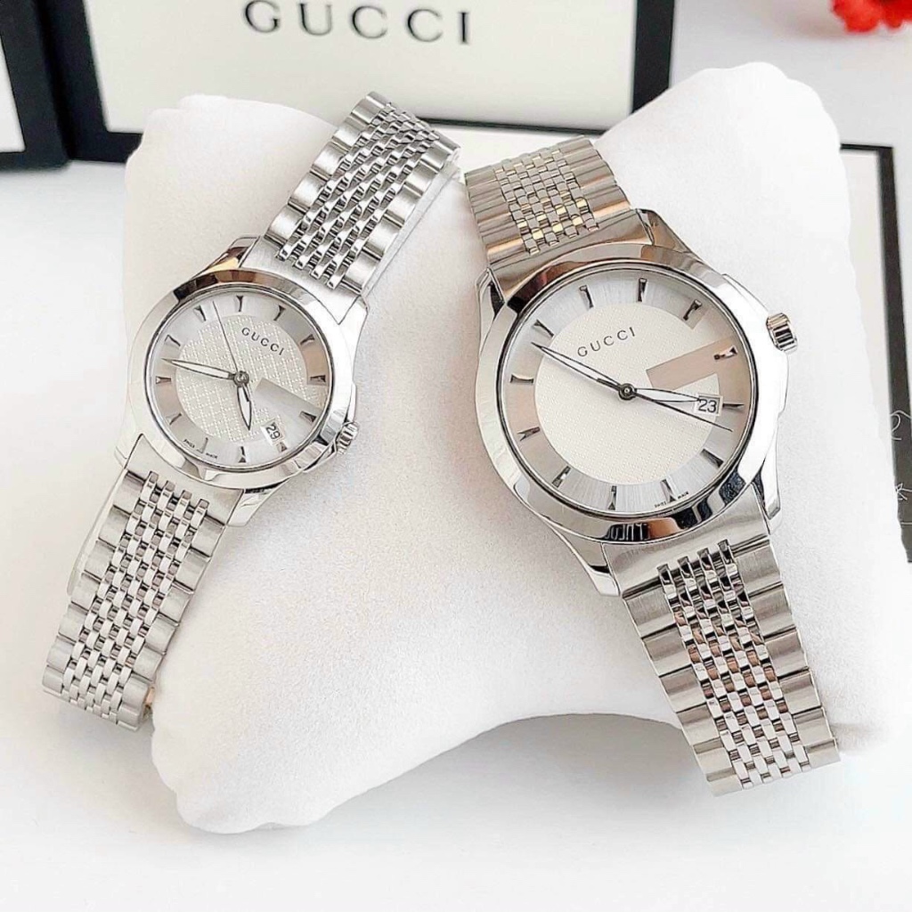 Đồng hồ nữ Guci YA126501 - YA126401 G Timeless Swiss Watch, Full box, Luxury Diamond Watch