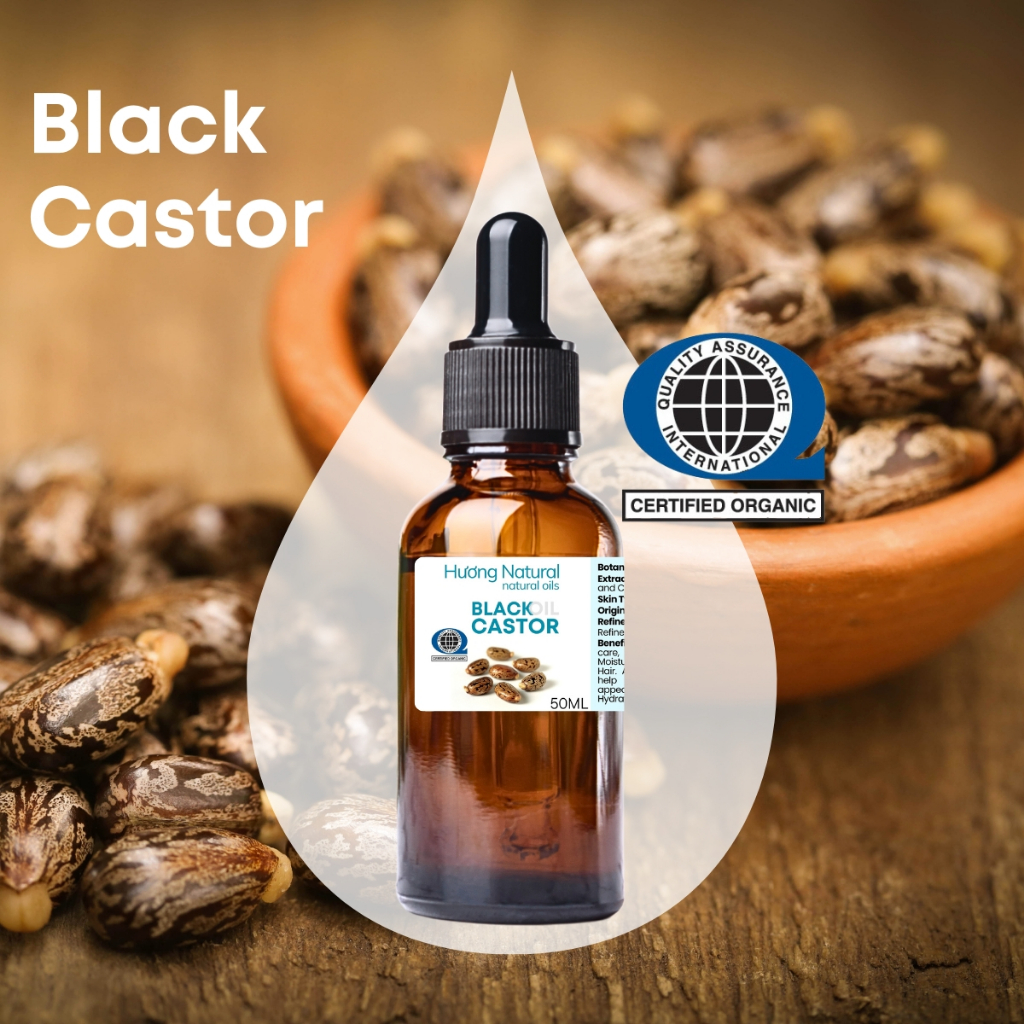 QAI Organic dầu thầu dầu đen Jamaican Black Castor oil hữu cơ nguyên chất