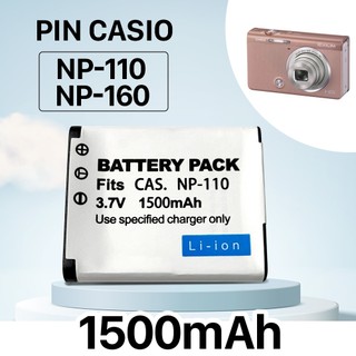 Pin casio np-110 np-160 cho ex-z2300 ex-fc200s cnp110 .. np 110 np 160 dung lượng cao