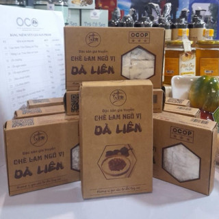  Sản phẩm OCOP Bắc Giang - Chè lam ngũ vị DÀ LIÊN combo 2 hộp giấy  1kg .  . 