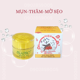 Kem mụn sapro yến đỏ sữa non collagen 12g