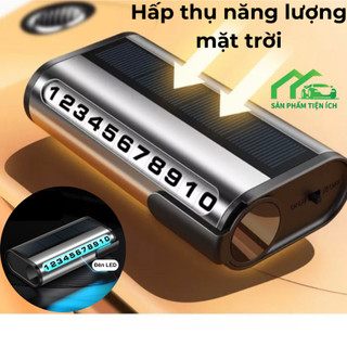 Bảng ghi số điện thoại TX08 gắn xe hơi ô tô kèm đèn Led chạy bằng năng lượng mặt trời