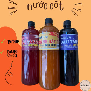  Nước Ép Nguyên Chất Dâu Tây  Dâu Tằm,Chanh Dây Thơm Ngon Bổ Dưỡng-Chai 1L 