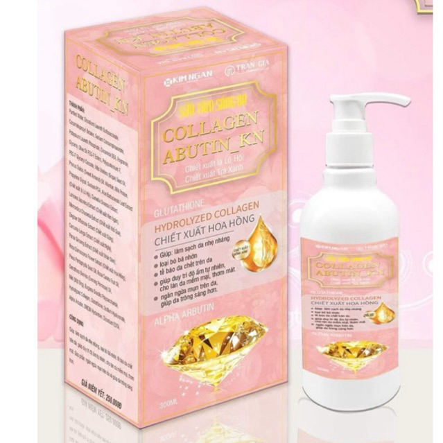 Sữa tắm trắng da Collagen Abutin KN