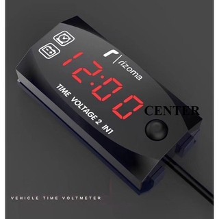Đồng hồ báo vol+ time bình acquy xe máy 2 in 1