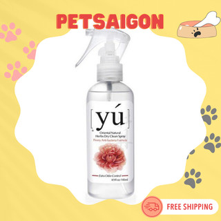 [CHÍNH HÃNG] XỊT TẮM KHÔ YU CHO CHÓ MÈO - 145ML