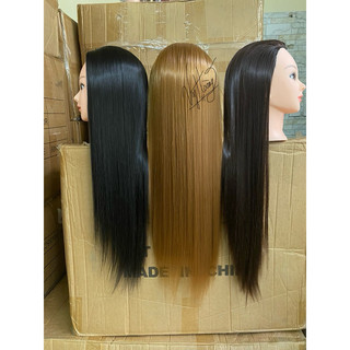 đầu manocanh 100% tóc giả-đầu canh cắt tóc