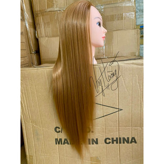 đầu manocanh 100% tóc giả-đầu canh cắt tóc