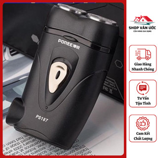 Máy cạo râu FLYCO Poree PS187, lưỡi dao kép tự làm sắc thông minh, sạc pin nhỏ gọn tiện lợi