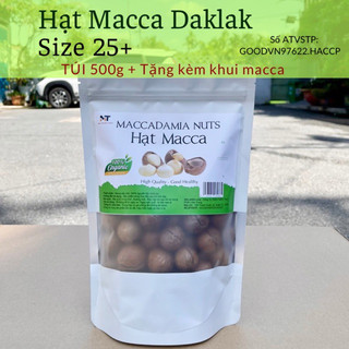 Hạt macca daklak sấy nứt vỏ 500g + khui - mt food