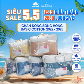 Chăn đông Sông Hồng Basic cotton năm  2022 - 2023