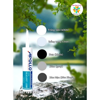 Keo Silicone Apollo A500 USA dán đa năng trên mọi vật liệu đủ màu các loại