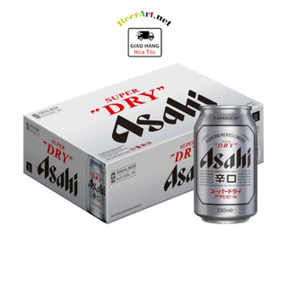 Bia nhật asahi 5% - thùng 24 lon 330ml