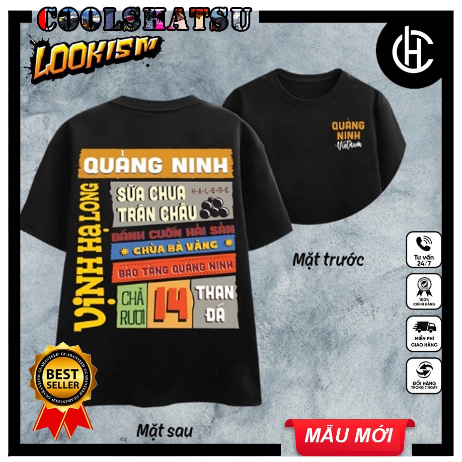 Áo thun in hình tỉnh thành Việt Nam, Quảng Ninh - Cần Thơ - Long An - Bà Rịa Vũng Tàu, đủ size, form unisex | COOLH