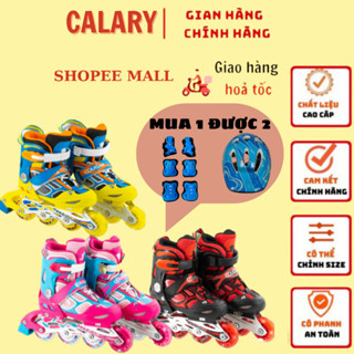 Giày Patin Trẻ Em Cougar 835LSG Chính Hãng, Có Bánh Đèn Phát Sáng Full Bảo Hộ Tay Chân + Mũ Bảo Vệ CHo Bé