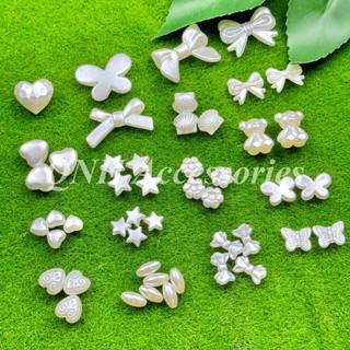  Hạt nhựa giả ngọc trai nhiều hình dáng dùng xỏ vòng tay làm dây đeo điện thoại trang sức thủ công DIY 