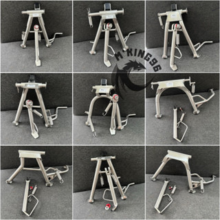 Combo chống đứng chống nghiêng inox 304 kèm lò xo gắn cho các dòng xe Wave Ex Fu Vario...