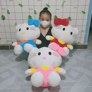 GẤU BÔNG MÈO KITTY ĐỦ MÀU