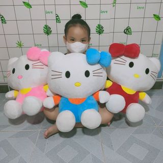 GẤU BÔNG MÈO KITTY ĐỦ MÀU