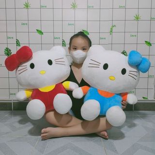 GẤU BÔNG MÈO KITTY ĐỦ MÀU