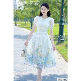  MDU3210 Váy thiết kế thanh lịch và sang trọng với chất liệu Tơ Hàn cao cấp, hàng 2 lớp có lót lụa.