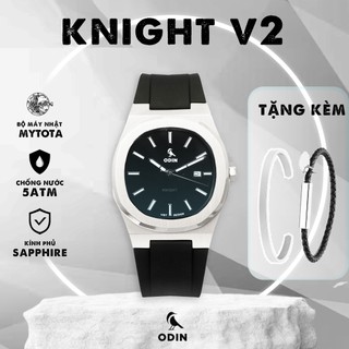 Đồng hồ Nam ODIN Knight V2 ( Bản thể thao Sport Edition ) Máy Myota 2315 thiết kế chính hãng Việt Nam - Tặng vòng tay